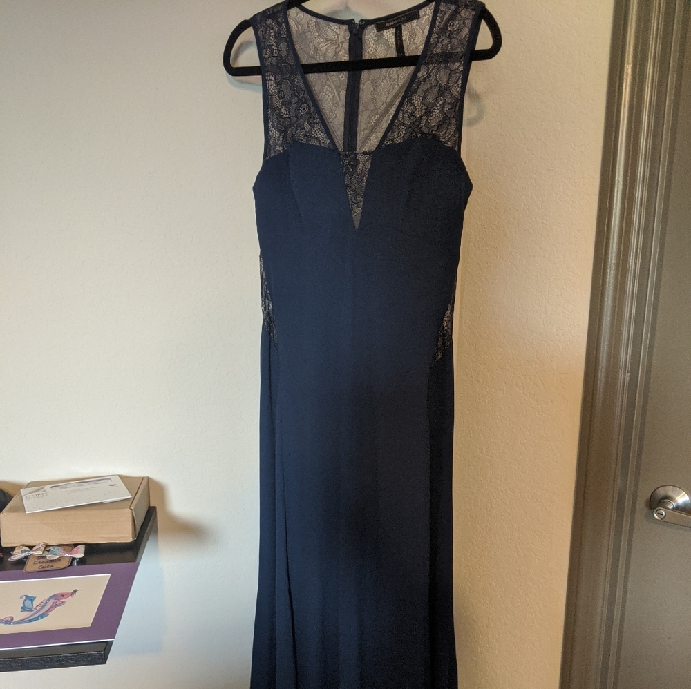 BCBG Long navy dress